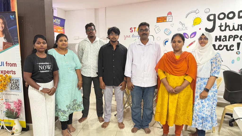 Participants of the 2-hour Framer website design workshop at Ovi Design Academy