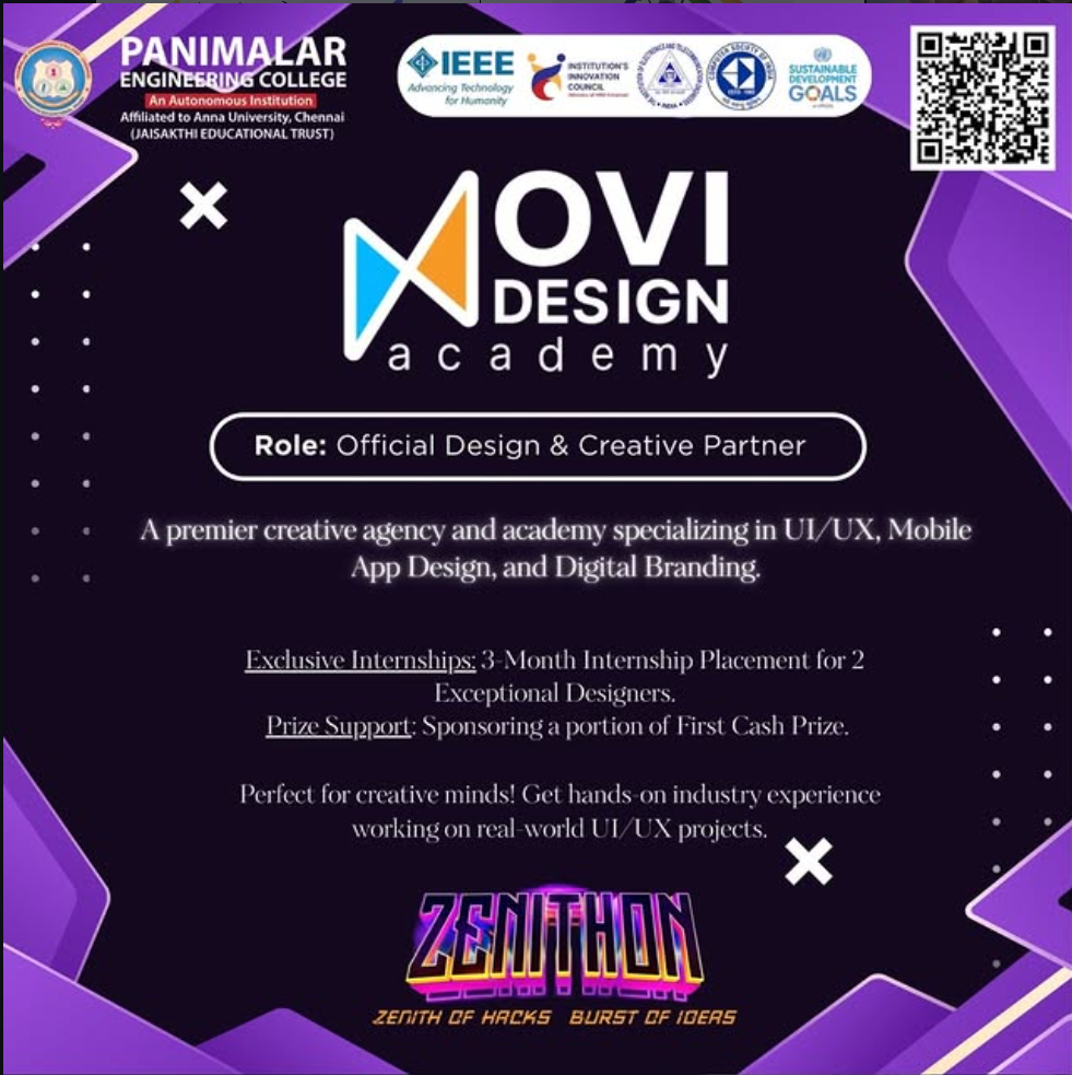 ZENITHON Hackathon, Panimalar Engineering College, Chennai. 